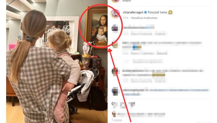 chiara ferragni indizio nel quadro