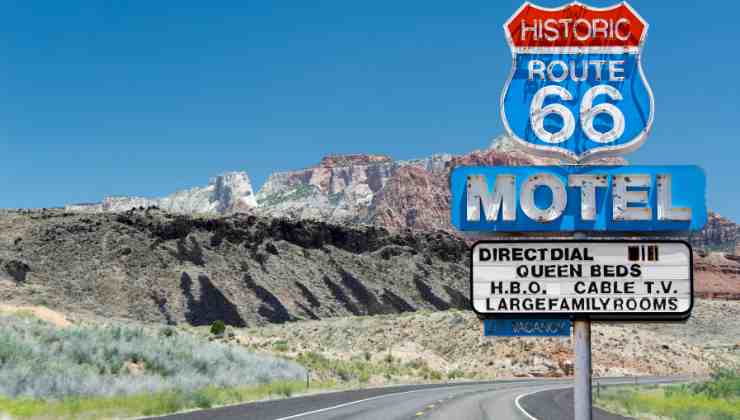 sulla route 66 si può dormire nei tradizionali motel antichi