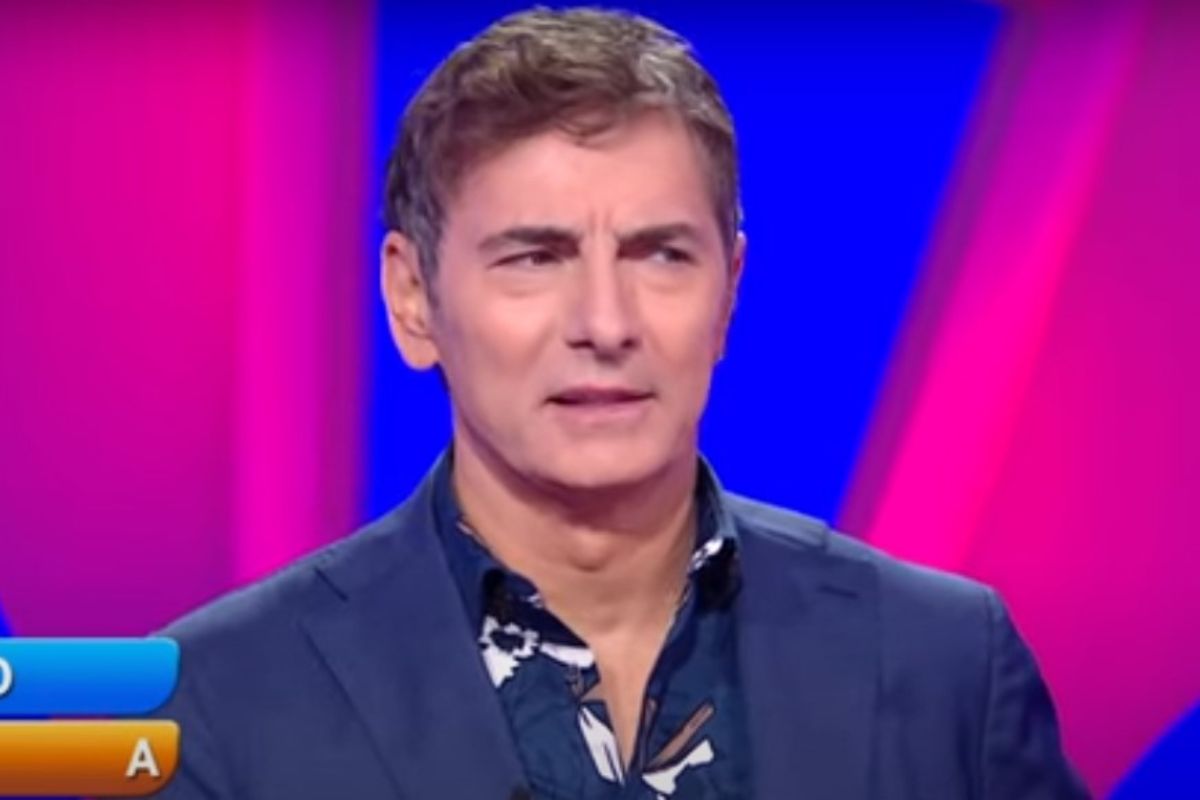 Marco Liorni nervoso