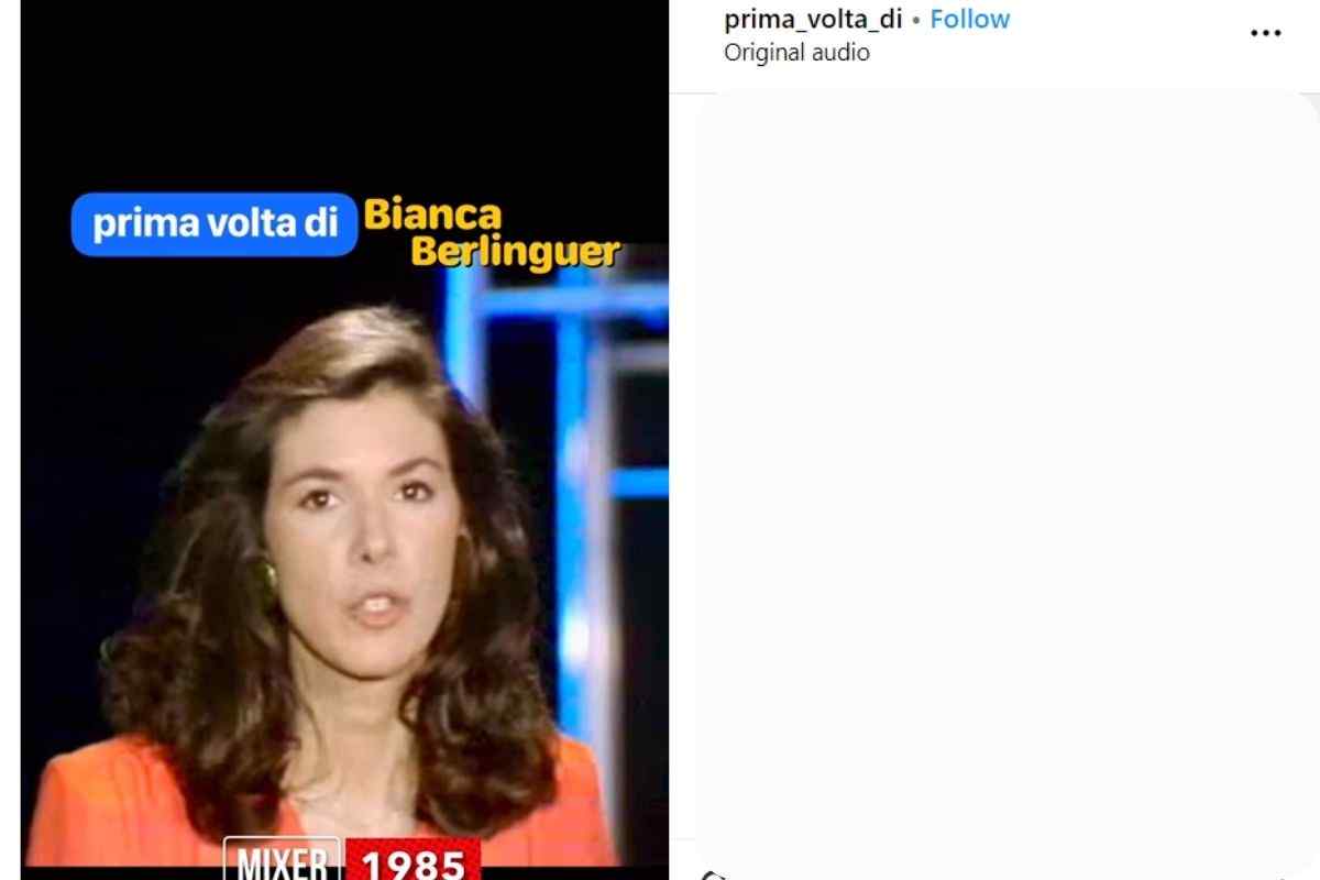 Bianca Berlinguer vecchio video