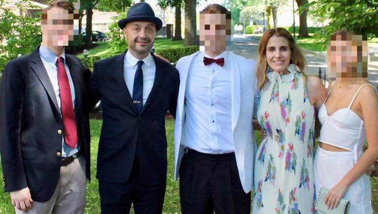 joe bastianich con la sua famiglia