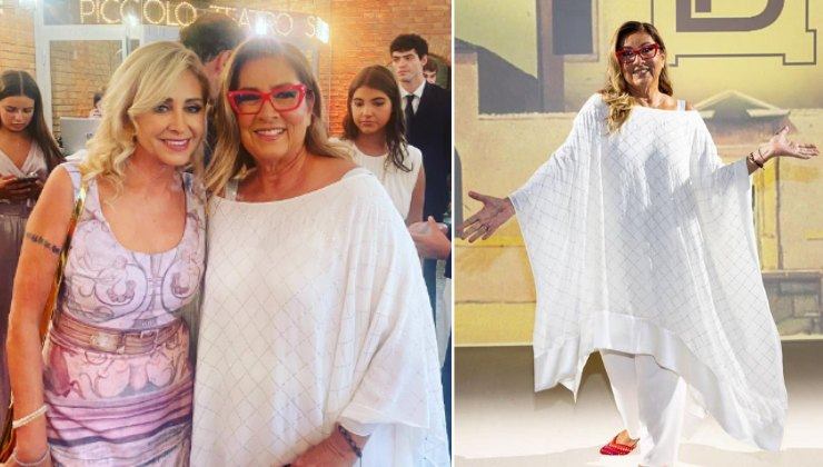 romina power vestito sfilata biagiotti