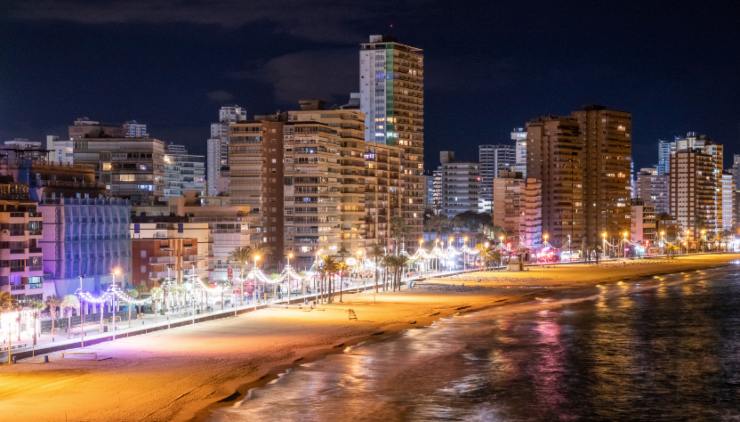 benidorm ha un'alta concentrazione di grattacieli