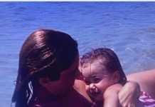 bambina mamma famose mare
