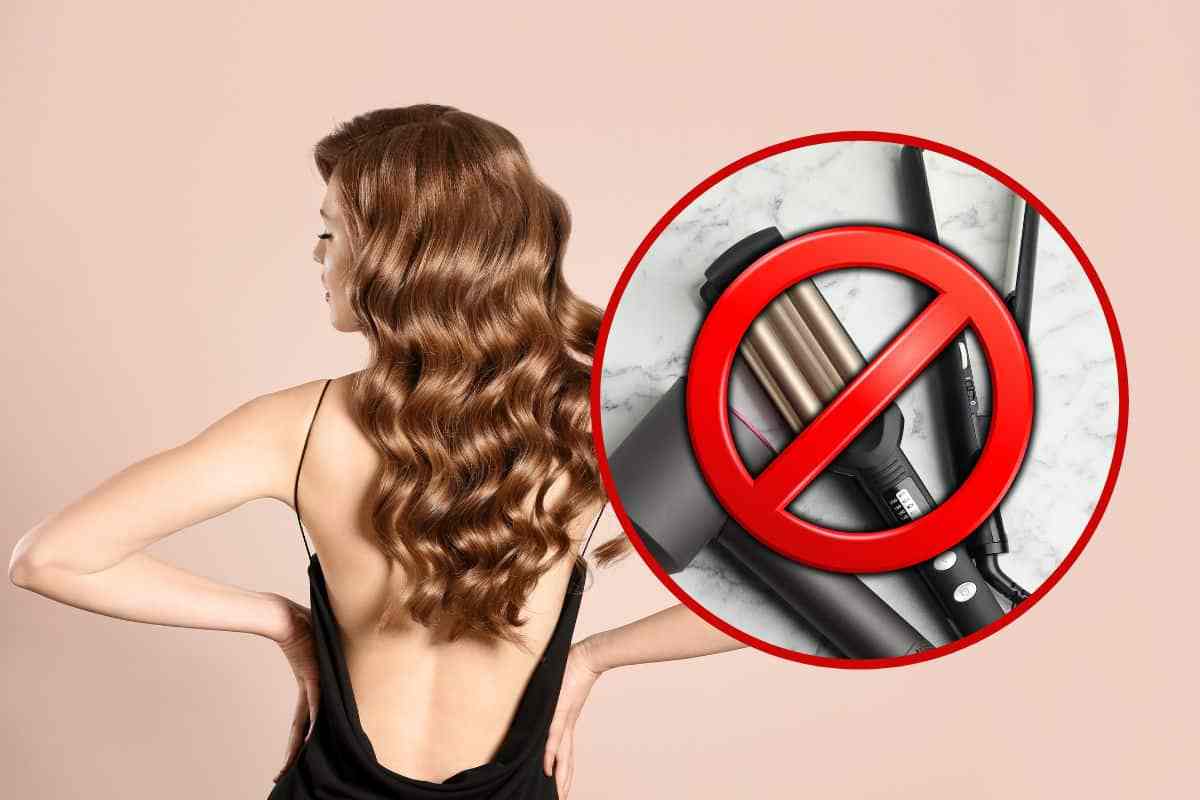 niente piastra per capelli ondulati