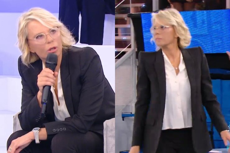 Maria De Filippi il blazer nero di Amici