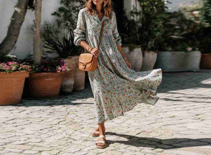 Indossare un abito lungo di giorno: trucchi per un look casual e chic
