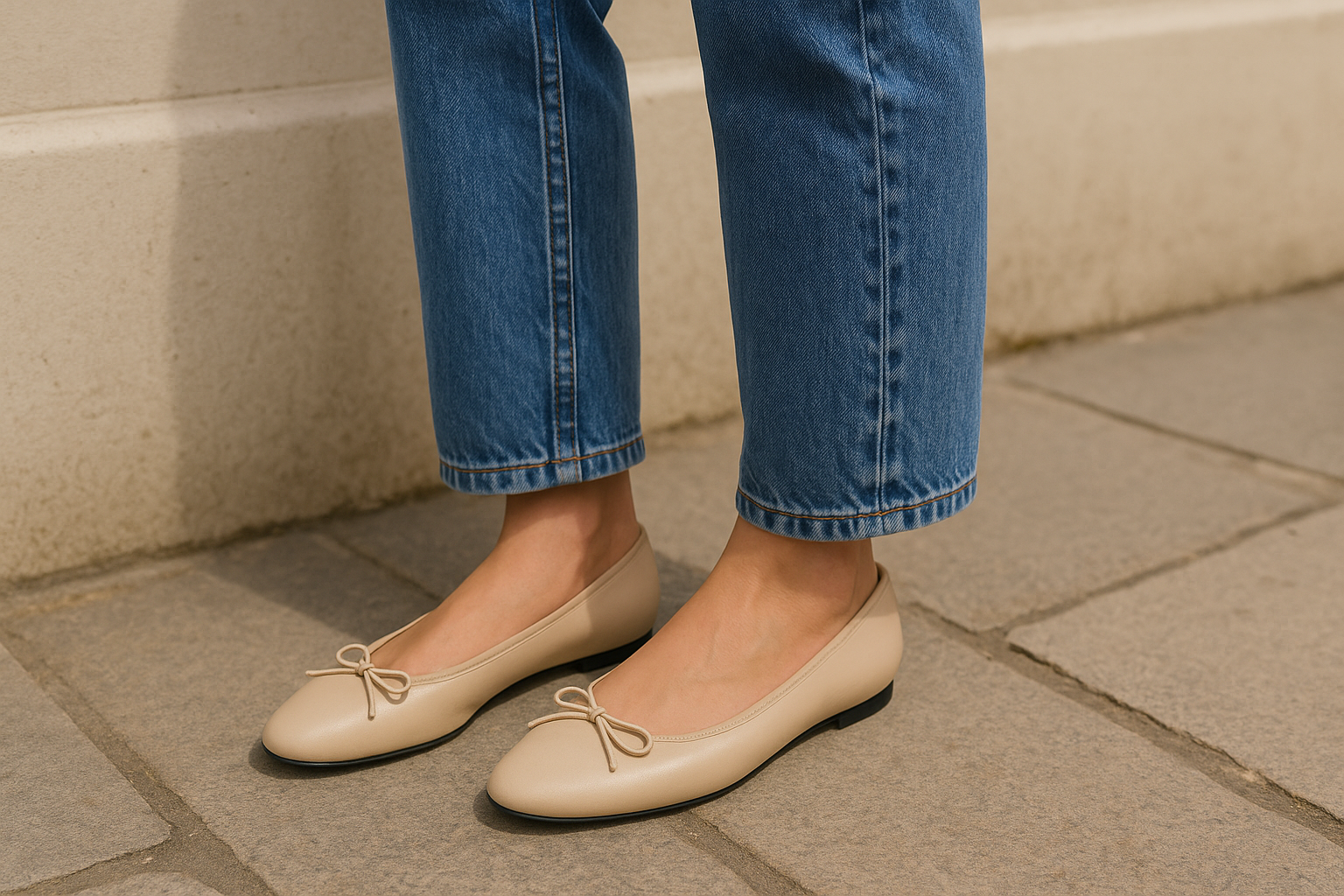 Stile francese e parigino: il pairing jeans-ballerine che le Parigine indossano sempre (2)