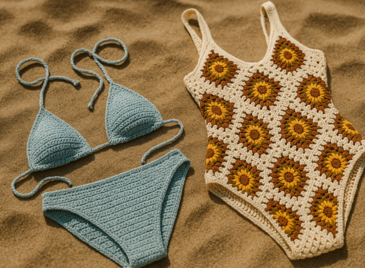 Costume all'uncinetto e maglietta crochet: la crochet-mania conquista la spiaggia (2)