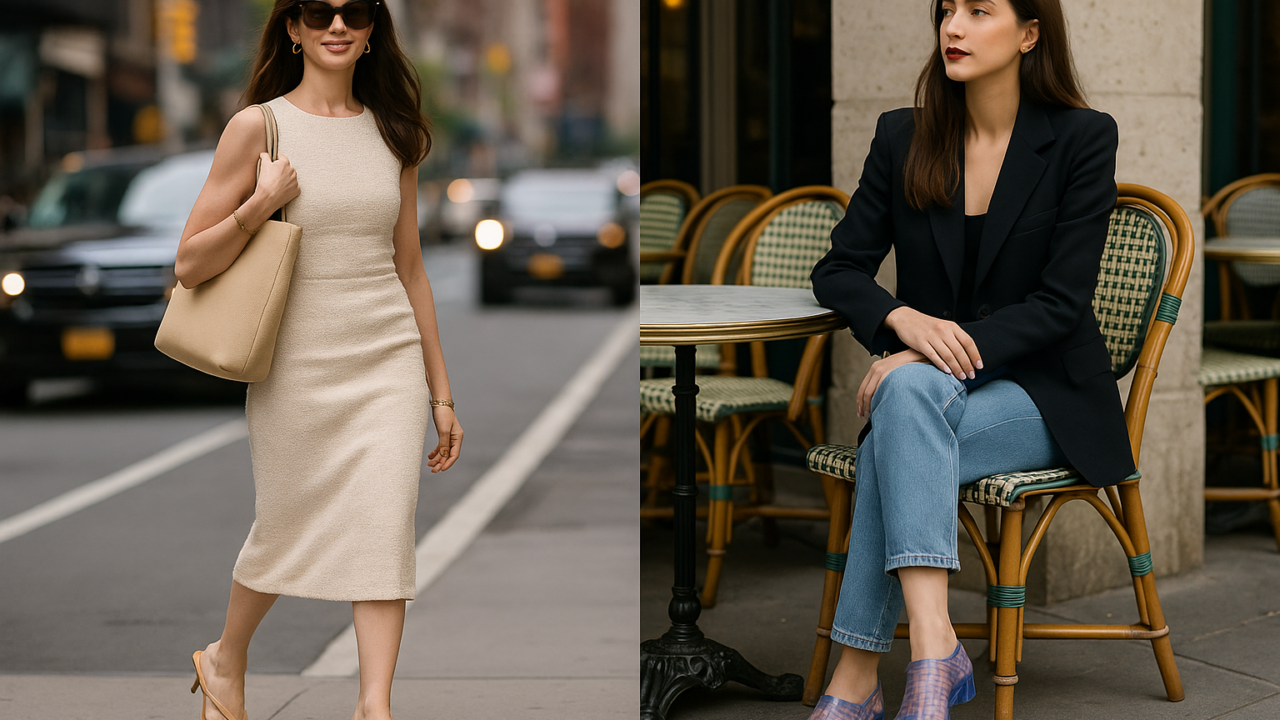 Sandali infradito con tacco e jelly sandals: il restyling chic dei classici estivi