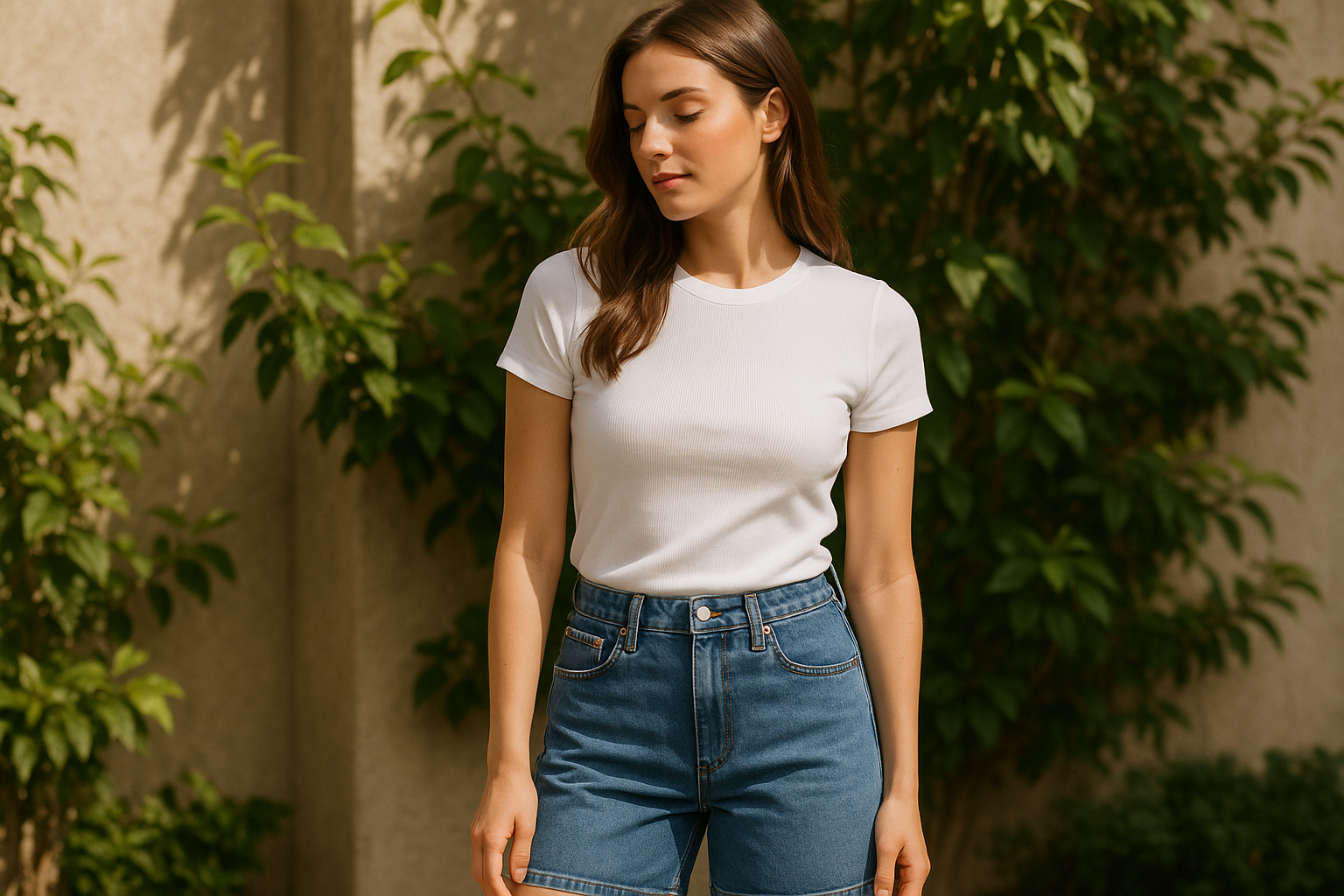 Bermuda in denim estate 2026: 5 outfit casual chic da copiare (2)