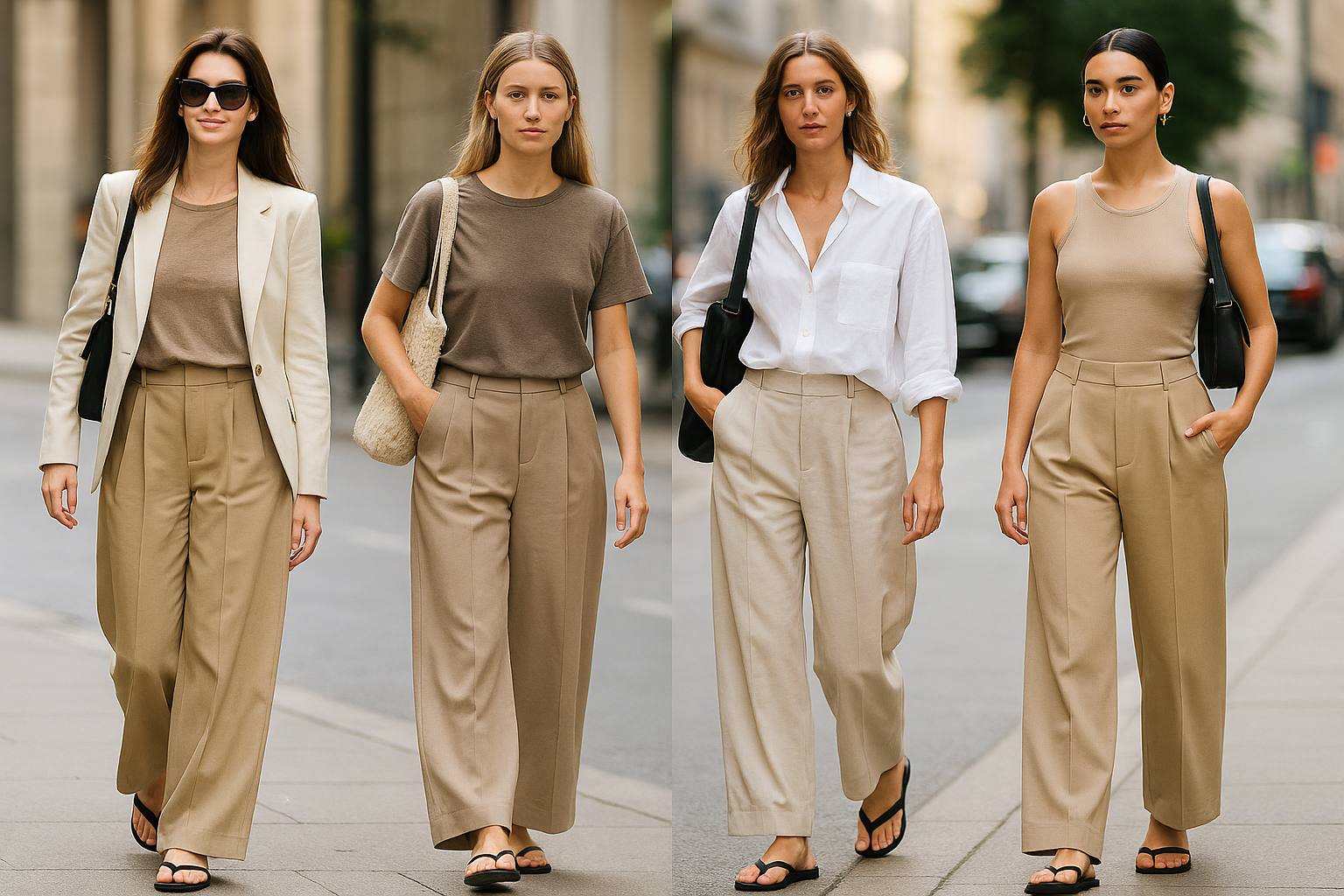 Pantaloni palazzo beige: il basic chic dell'estate 2026