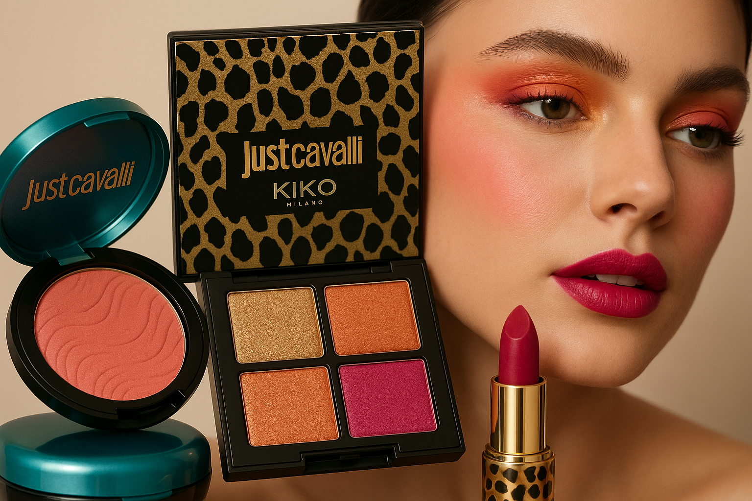 Just Cavalli x KIKO Milano: la capsule make-up che celebra la bellezza glam e istintiva