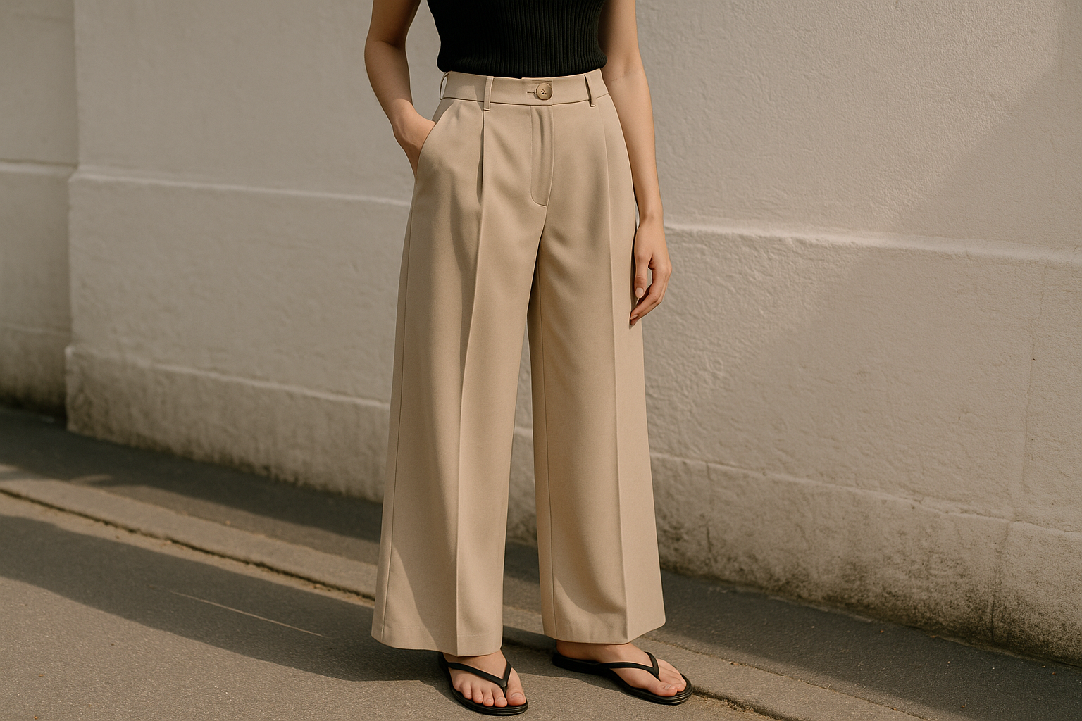 Pantaloni palazzo beige: il basic chic dell'estate 2026 (2)