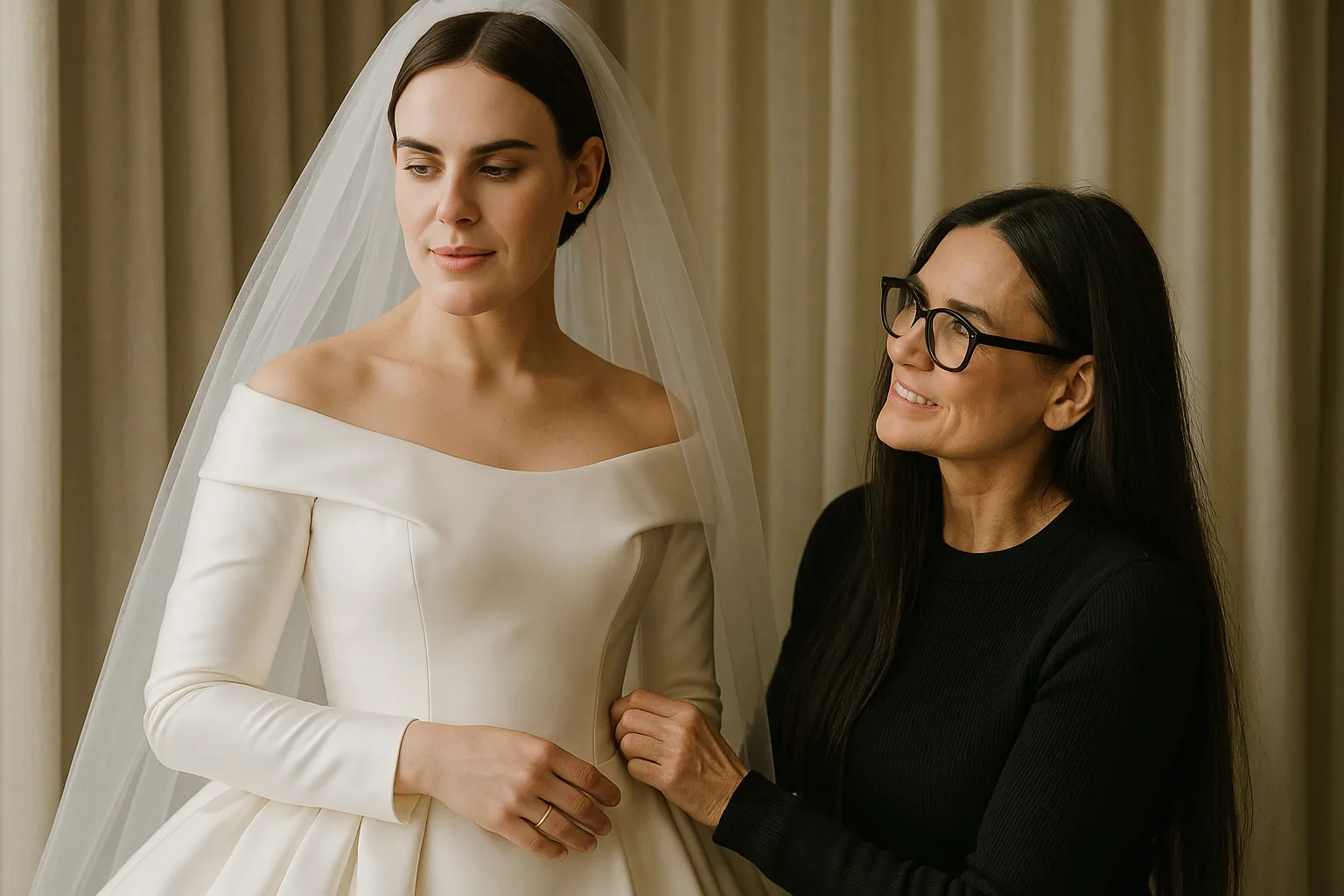 Tallulah Willis sposa Balenciaga: l'abito e il momento con Demi Moore (2)