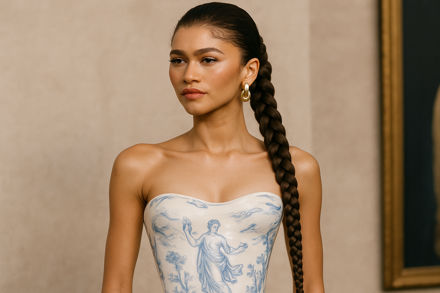 Zendaya a The Odyssey: l'abito Schiaparelli che reinventa la dea greca moderna (2)
