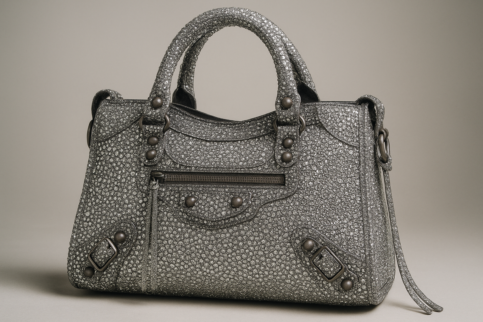 La City Bag Balenciaga diventa haute couture: 40mila cristalli Swarovski firmati Pierpaolo Piccioli (2)