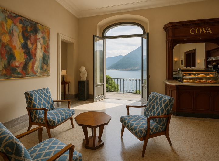 CasaBianca sul lago di Como: quando una villa degli anni Trenta diventa approdo culturale con caffetteria Cova