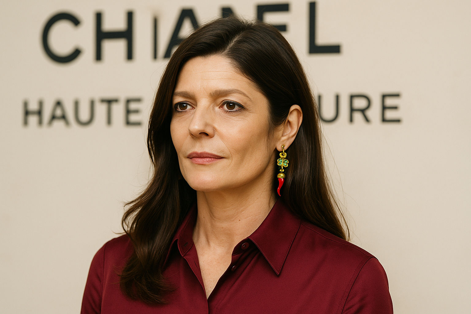 Chiara Mastroianni a Chanel Haute Couture: il burgundy e l'arguzia Made in Italy sul front row parigino (2)