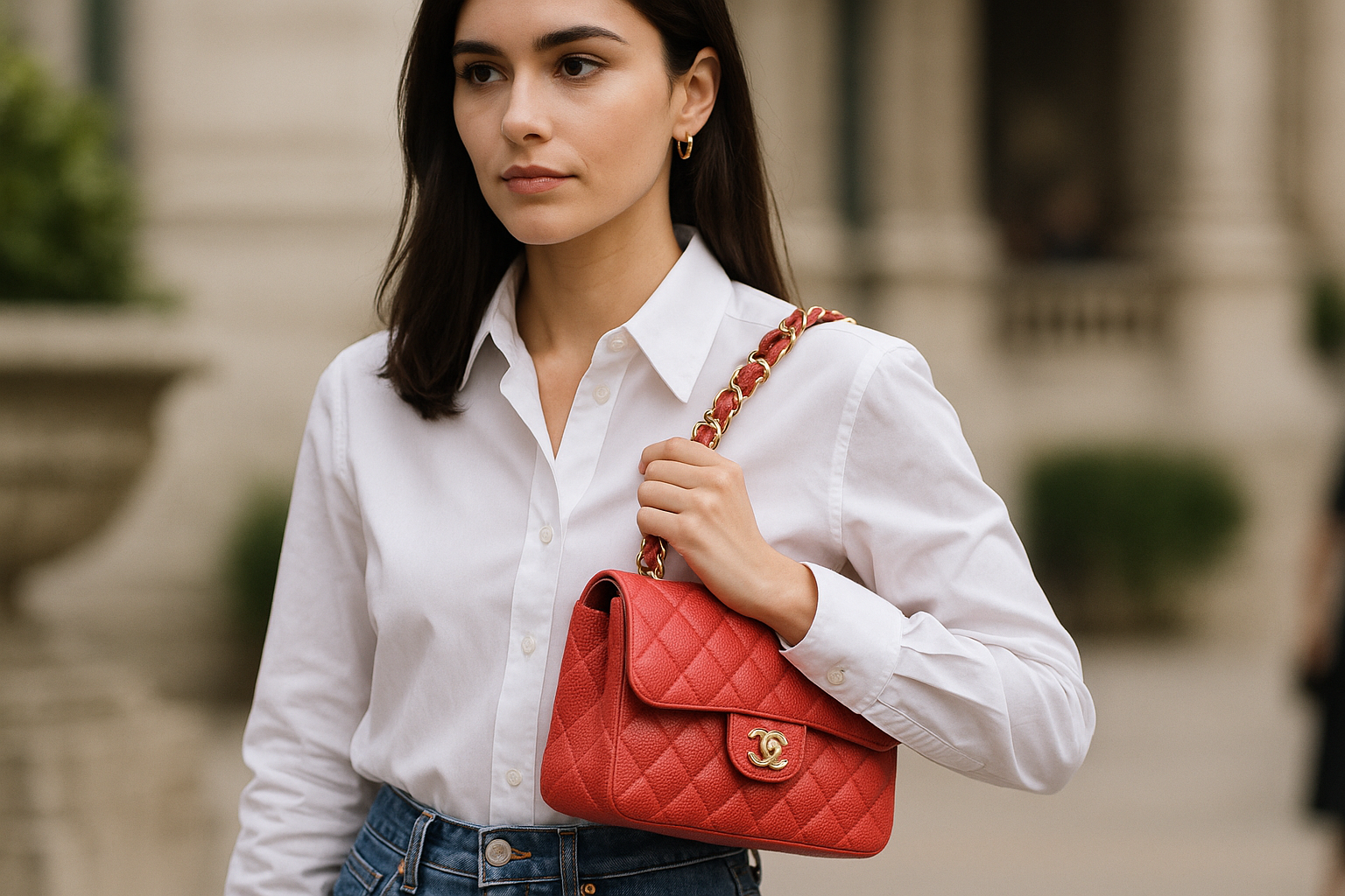 Charlotte Casiraghi e la nuova borsa Chanel color fragola alla Haute Couture di Parigi (2)