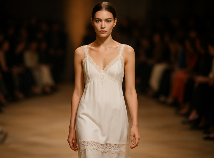 Italian granny chic estate 2026: il vestito camicia da notte diventa tendenza lusso