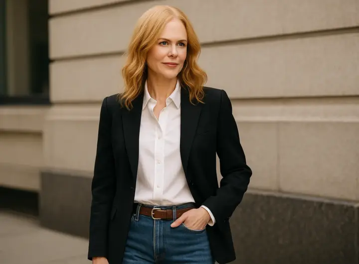 Il combo jeans dritti + camicia bianca: il look easy-chic che Nicole Kidman ha reso definitivo per l'estate 2026