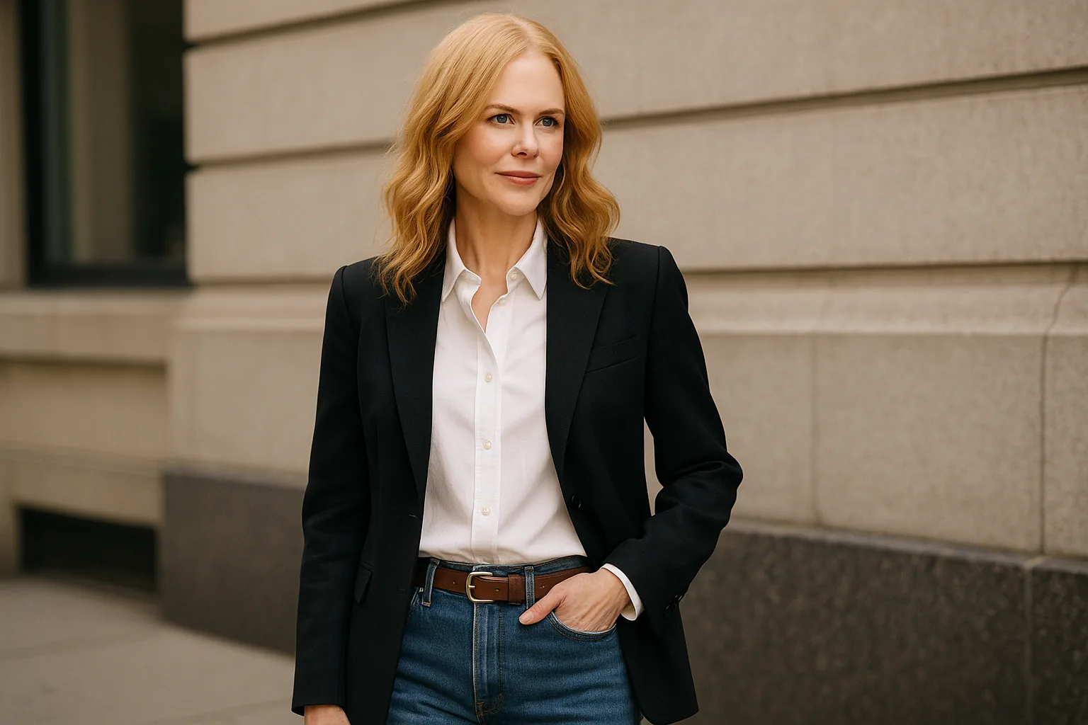 Il combo jeans dritti + camicia bianca: il look easy-chic che Nicole Kidman ha reso definitivo per l'estate 2026
