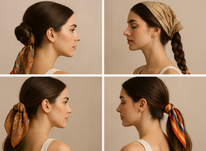 Acconciature con foulard per l'estate: 6 idee da chignon a treccia