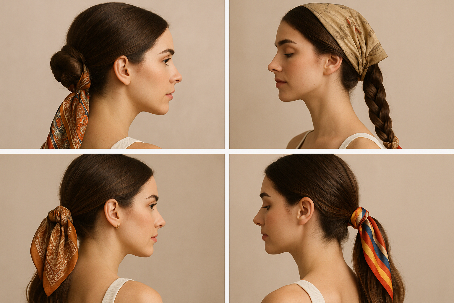 Acconciature con foulard per l'estate: 6 idee da chignon a treccia