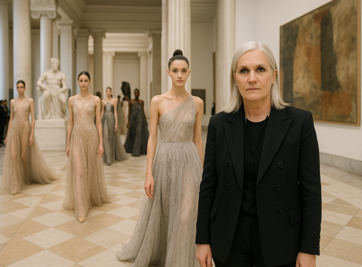 La prima couture di Maria Grazia Chiuri per Fendi sfila a Roma tra arte e memoria