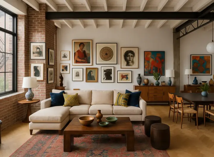 Laurie Blumenfeld a Brooklyn: il loft-diario di viaggio tra arte, design e artigianato globale