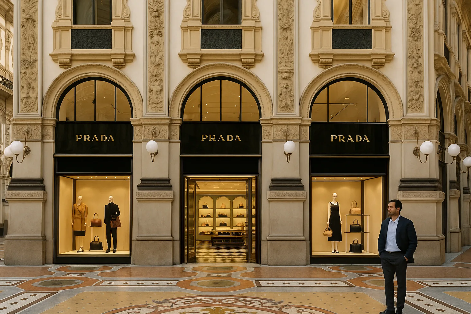 Prada Galleria Milano: otto piani di storia, architettura e il ritorno alle origini in Galleria Vittorio Emanuele II (2)
