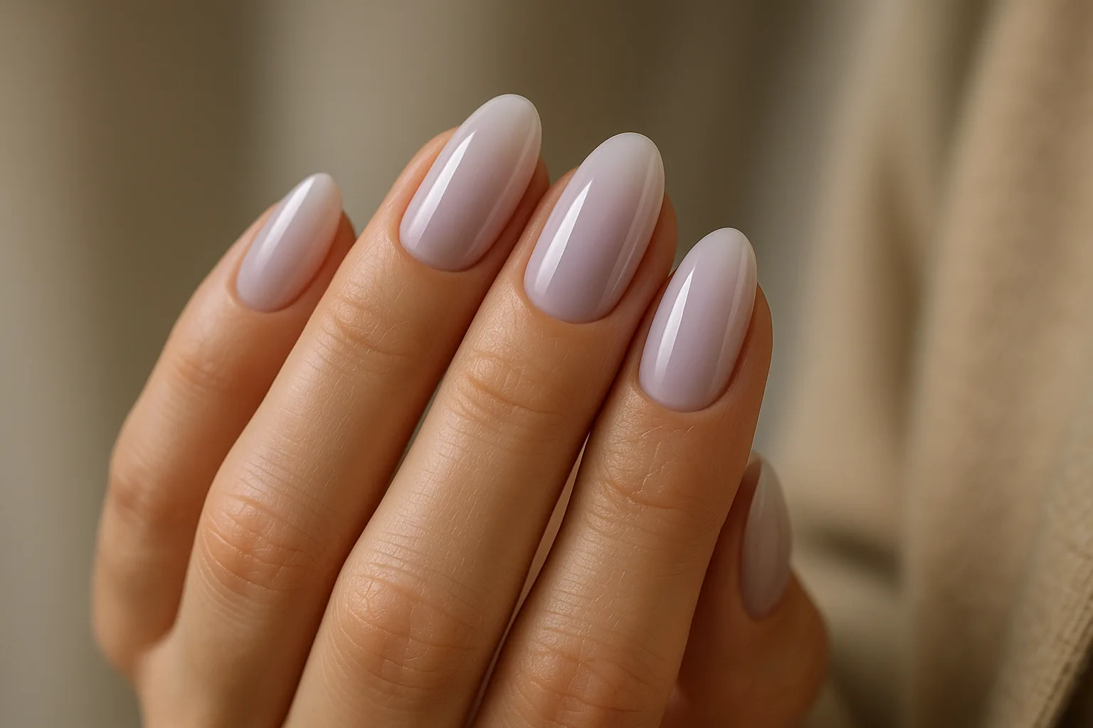 Milky lavender nails: la manicure soft dell'autunno 2026