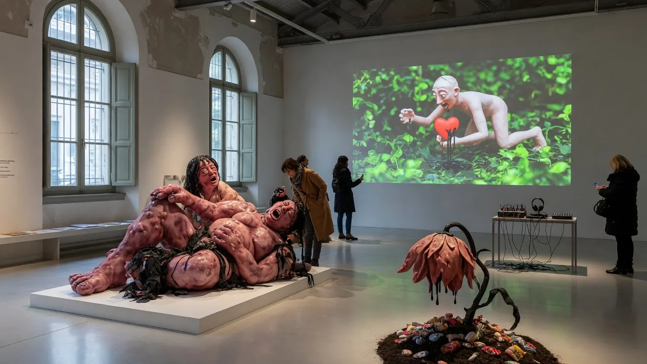 Mostra 'Song of the Sirens' a Milano: Djurberg e Berg alla Giò Marconi
