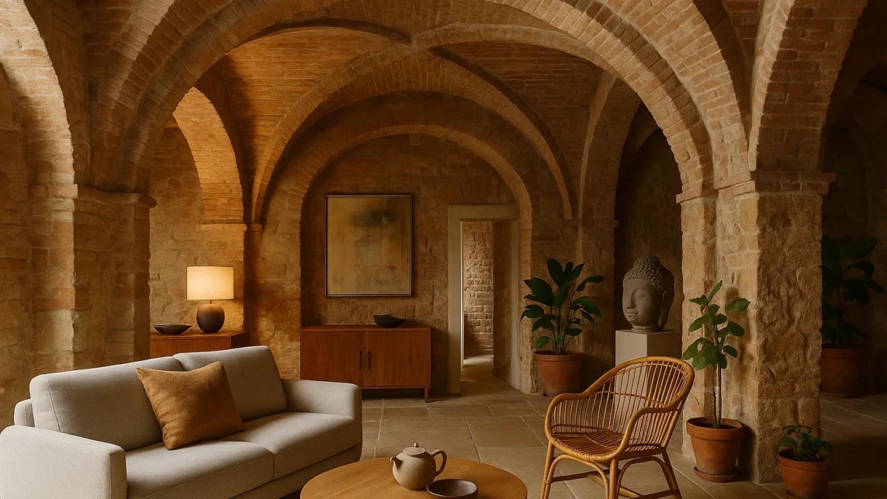 Una casa a Siena di 65 mq dentro volte medievali: l'architetto Francesco Violanti Gradi firma il progetto Feng Shui