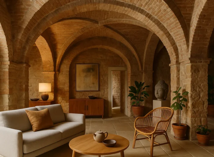 Una casa a Siena di 65 mq dentro volte medievali: l'architetto Francesco Violanti Gradi firma il progetto Feng Shui