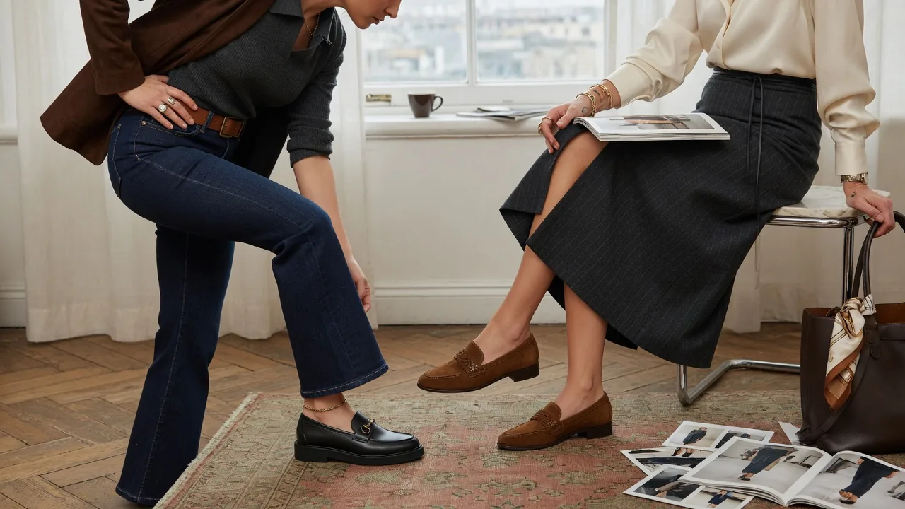 Bootcut e loafer: come indossarli
