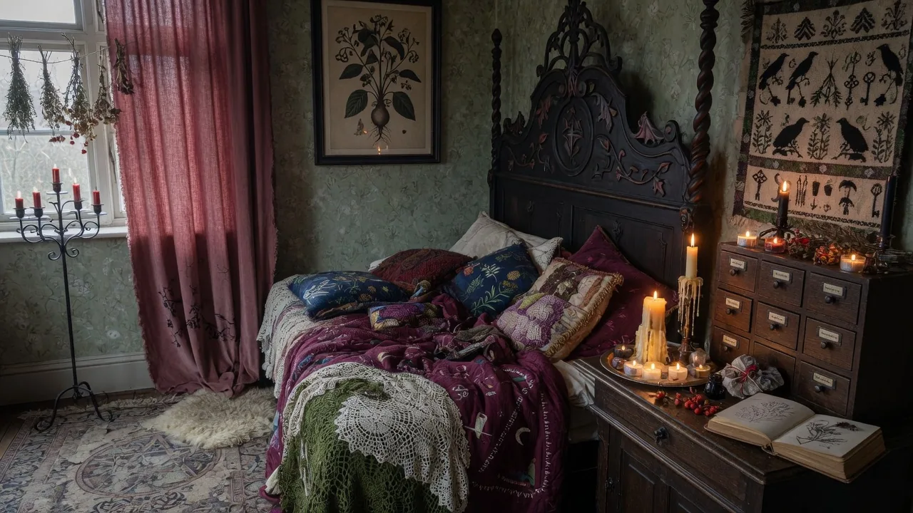 Witchcore Interiors: Come Arredare la Casa con Fascino Gotico e Folklorico