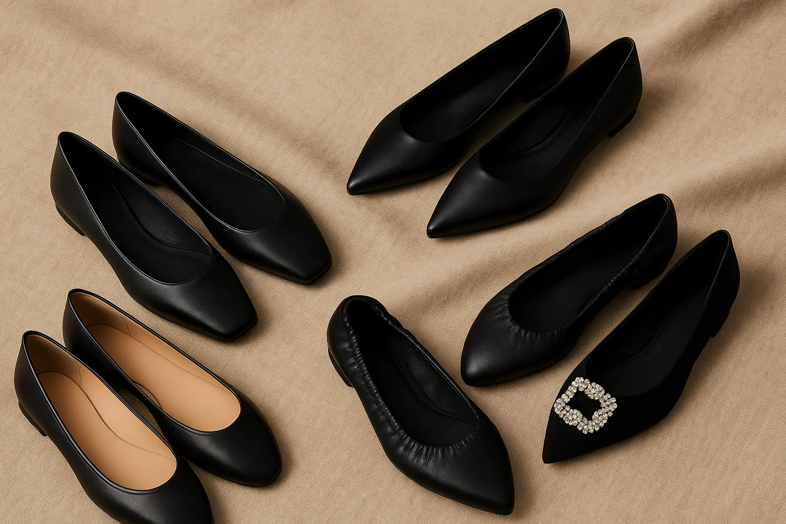 Ballerine nere autunno-inverno 2026-27: 5 modelli che indosseremo (dal minimal al gioiello) (2)