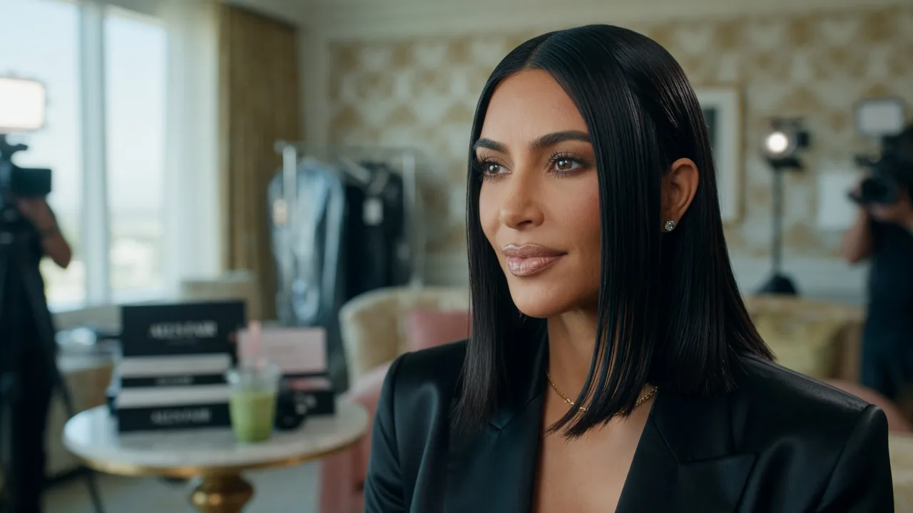 Kim Kardashian torna al lob glossato: il ritorno della firma beauty più chic