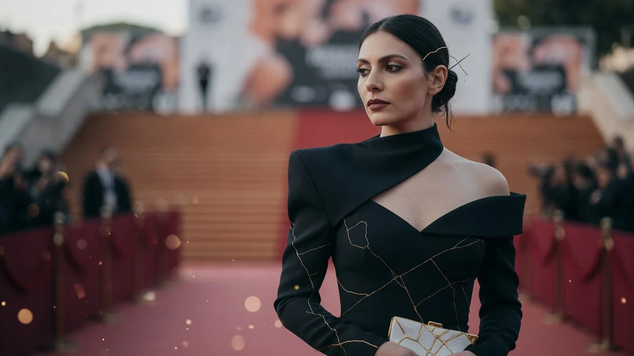 Elisa in Balenciaga by Piccioli alla Festa del Cinema di Roma